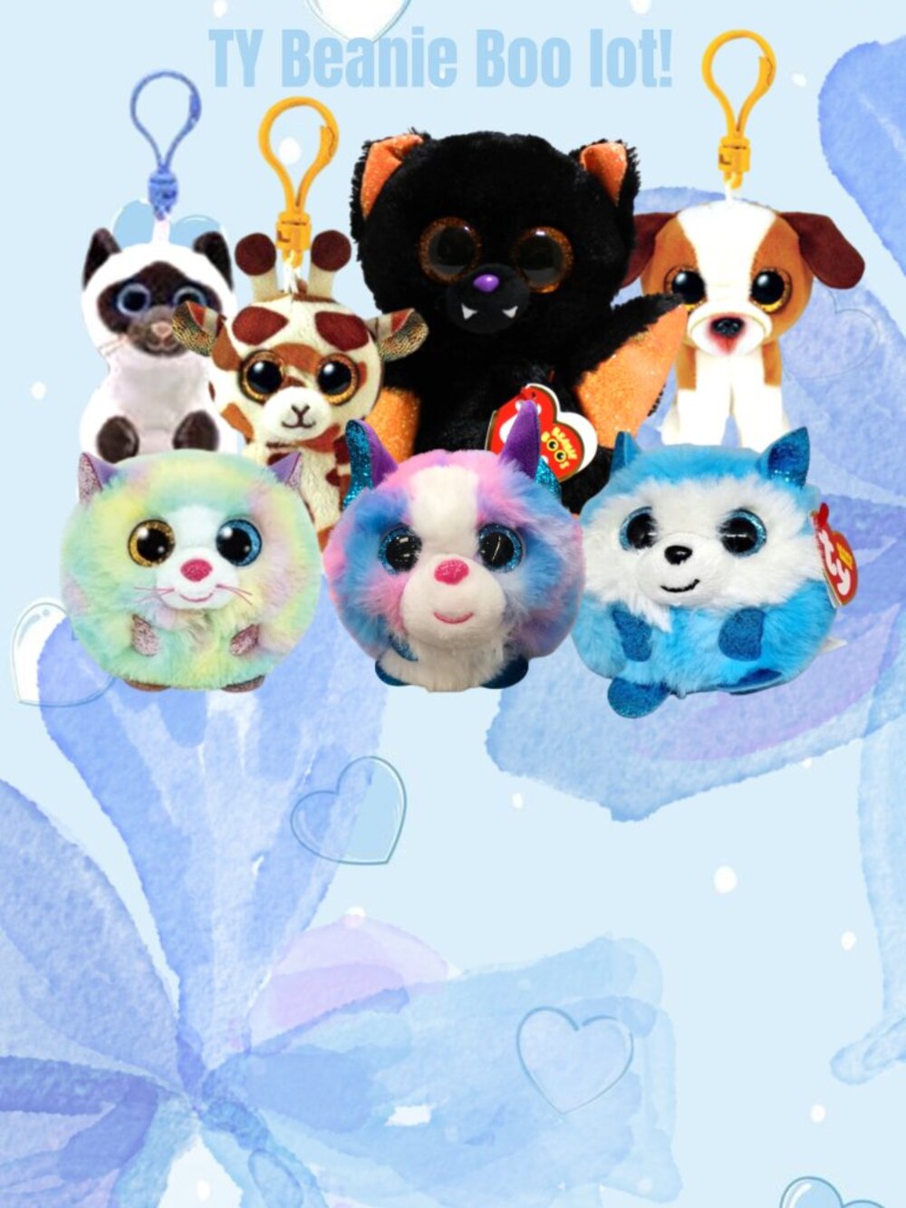 authentic set of 8 ty beanie boos